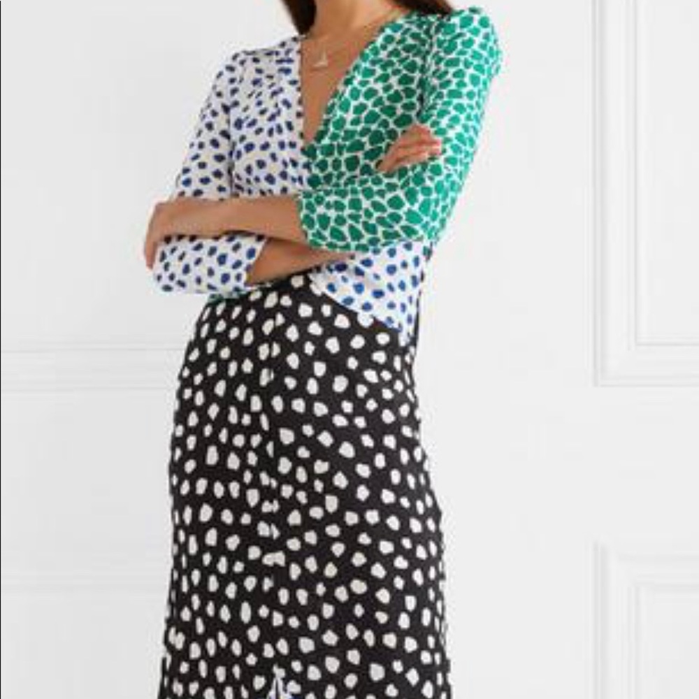 RIXO London Silk Paneled Chelsea Dress - Great Condition! Sz S